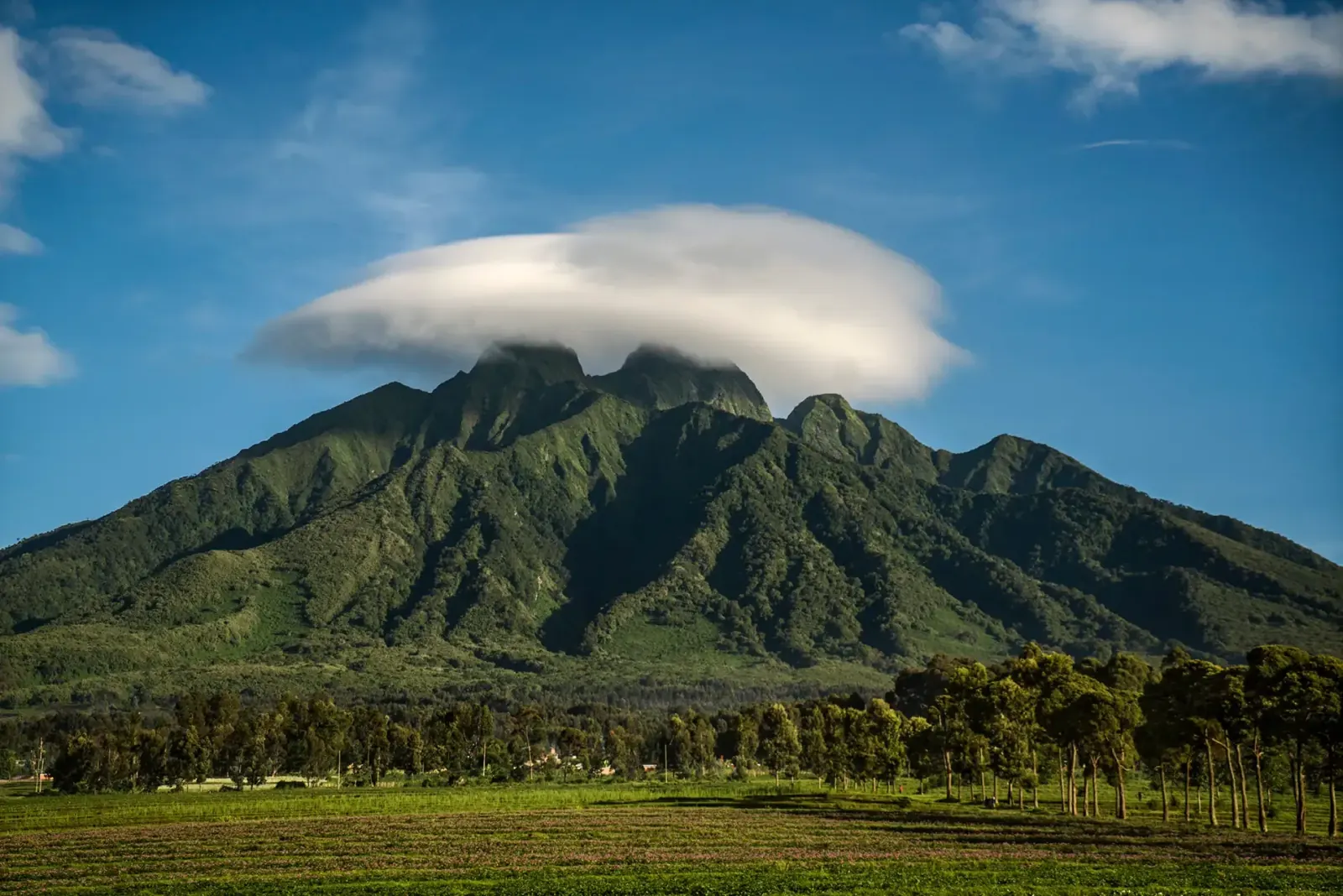 Mount Sabyinyo in Volcanoes National Park, Rwanda